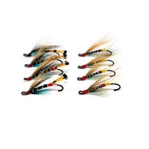 8 Salmon Singles - Black Doctor and Silver Doctor