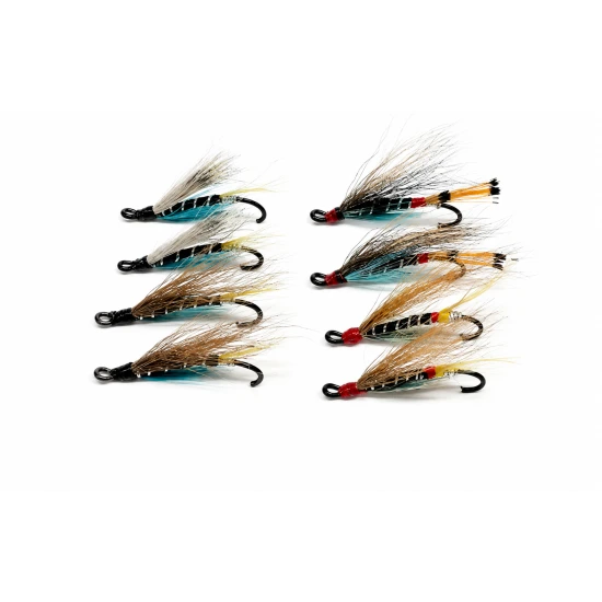 8 Salmon Singles - Blue Charm, Hairy Mary, Executioner, Black Doctor