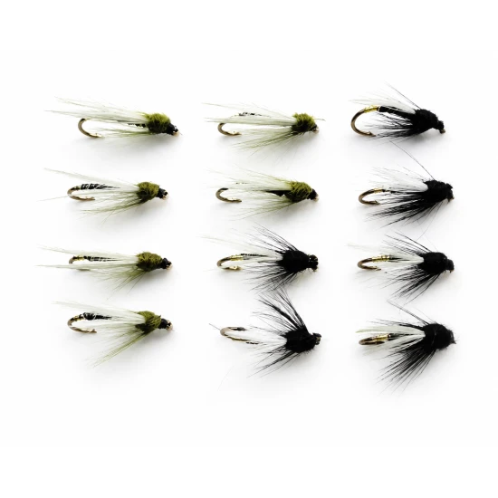 12 Black and Olive Emergers