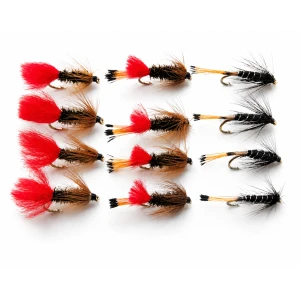 12 Wet Flies - Ke he, Red tag & Black Pennell