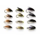 12 Wets -  Snipe & Purple, Partridge & Orange, Yellow & Dove