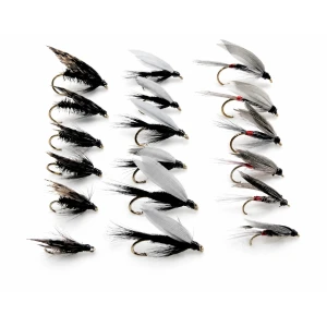 18 Wet Flies - Alder, Iron Blue and Black Gnat