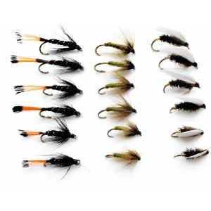 18 Wet Flies - Greenwell, Black Pennel, Coachman