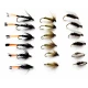 18 Wet Flies - Greenwell, Black Pennel, Coachman