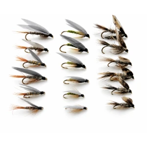 18 Wet Flies - March Brown, Hares Ear and Greenwell