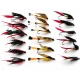 18 Wet Flies - Sea Trout Large Hook - Gold butcher, Alexandra, Woodcock