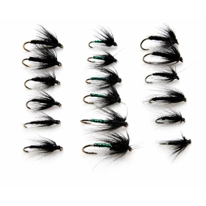 18 Wet Flies- Spider,Variant and Lurex