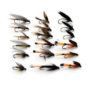 18 Wet flies, 6 varieties, Named