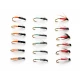 18 Wets Flies, Northern Countries Spiders - Orange tag, Wire & woodcock, Pearly Butt