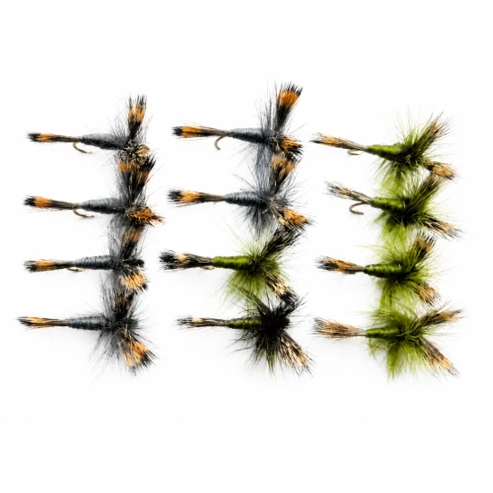 12 Grey and Olive Wulff