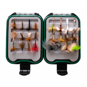 Lanyard Box - 24 Barbless Mayfly and Barbless Sedge