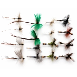 16  Mayflies, - Spent/Green/Grey Drakes, Wulff, Humpys