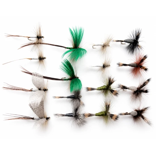 16  Mayflies, - Spent/Green/Grey Drakes, Wulff, Humpys