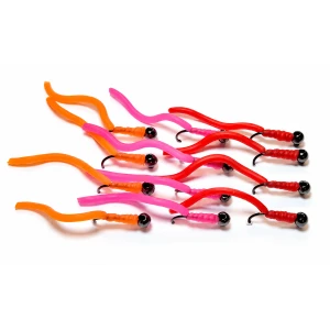 12 Barbless Tungsten Bead Squirminator