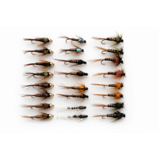 24 Barbless Cruncher and Pheasant tail Nymph