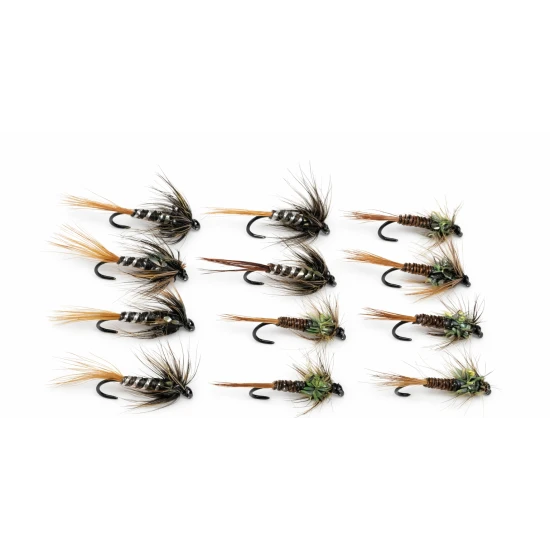 12 BARBLESS Crunchers, Black & Olive