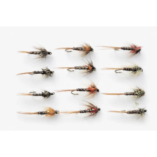 12 Barbless Crunchers, Mixed Colours