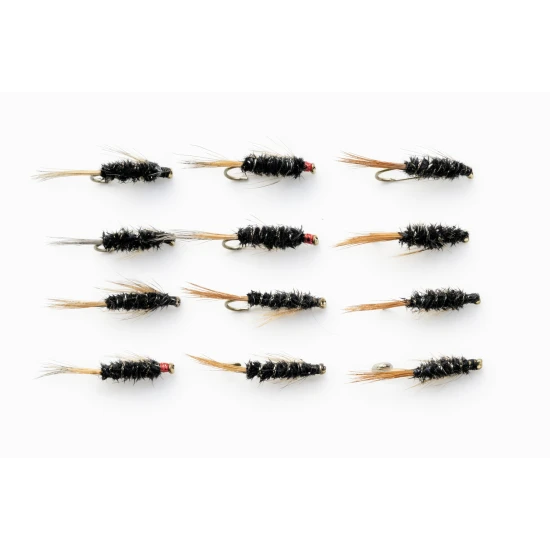 12 Barbless Diawl Bach Nymph - Mixed