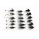 18 Barbless Goldhead Black Pennell,Bibio & Black and Peacock