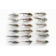 18 Barbless Goldhead Nymphs, Hares Ear,Pheasant tail, Evils