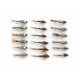 18 Barbless Hares Ear & Flash and Standard Pheasant Tail Nymph