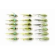 18 Barbless Goldhead Nymph, Olives & Evils