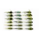 18 Barbless Goldhead & Tungsten Olive Nymph