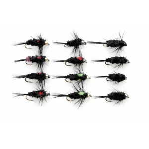 12 Barbless Goldhead Montana Red/Green  - Shortshank