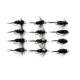 12 Barbless Goldhead Montana Red/Green  - Shortshank