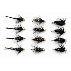 12 Barbless Goldhead Nymph - Three Varieties