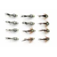 12 Barbless Goldhead Nymph - Flash Head Hares Ear and Flash Head Pheasant Tail