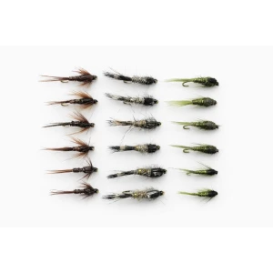 18 Barbless Nymphs, Hares Ear, Olives & PTN