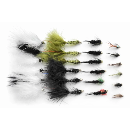 24 Barbless Mixed Lure & Nymph