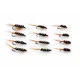 12 BARBLESS Diawl Bach Nymph Red and Natural