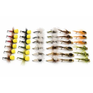 36 Barbless Dink and Nymph Flies - 3 Types