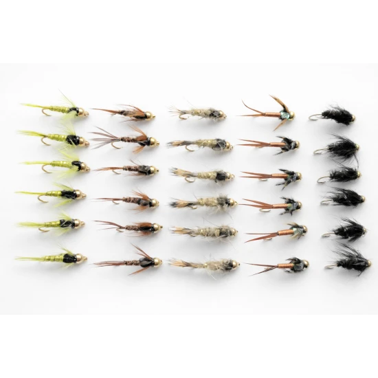 30 Mixed Barbless Goldhead Nymph - 5 Named Varieties
