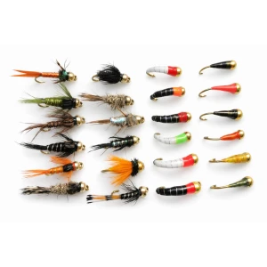24 Barbless Goldhead Buzzers and Goldhead Nymphs