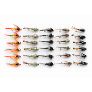 30 Barbless Mixed Goldhead Nymph - Named