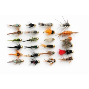 24 Barbless Goldhead Mixed Nymphs - Random Selection