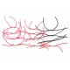 12 Barbless Apps Bloodworm - Pink Black, Red, Red & Gold