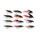 12 Barbless Wet Flies - Butchers, Gold and Kingfisher