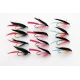 12 Barbless Wet Flies - Butchers, Gold, Bloody & Kingfisher