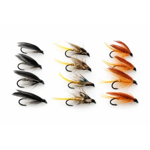12 BARBLESS Wet Flies - Dunkeld, Invicta, Greenwell