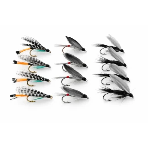 12 Barbless Wet Flies - Teal Blue, Iron Blue, Black Gnat