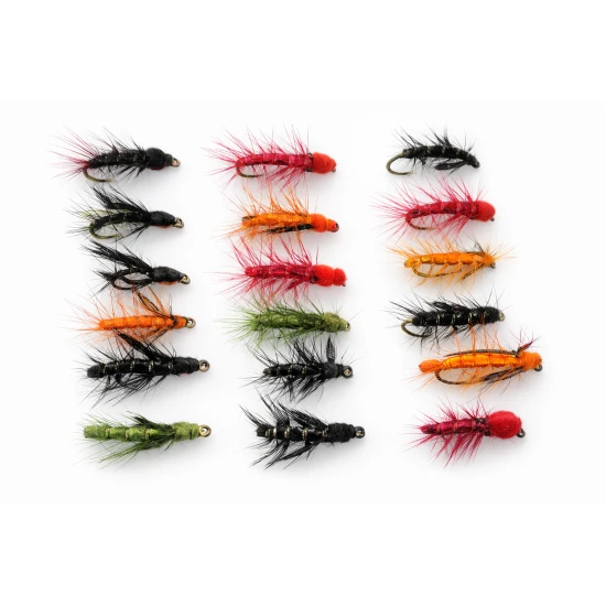 18 Barbless Mixed Colour Snatchers
