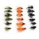 18 Barbless Snatchers, Olive, Black/Green, Orange