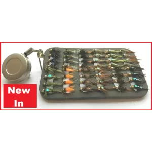 48 Goldheads on Fly patch with zinger